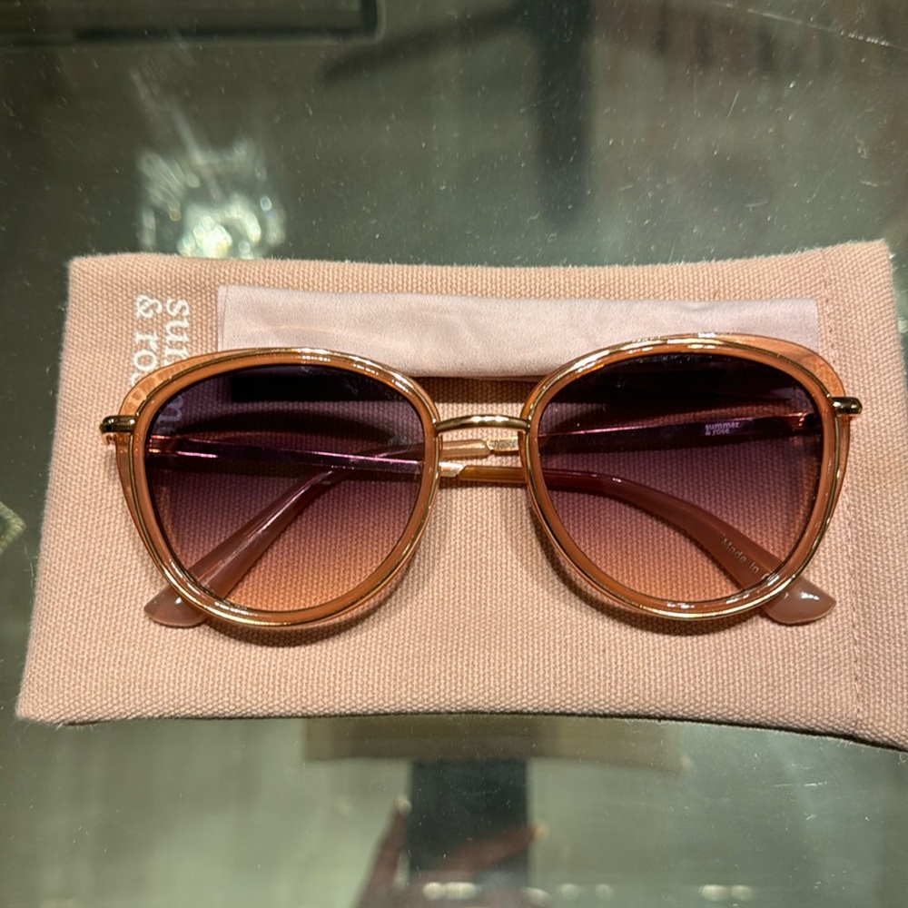 Summer and Rose Pink & Rose Gold Women’s Sunglasses